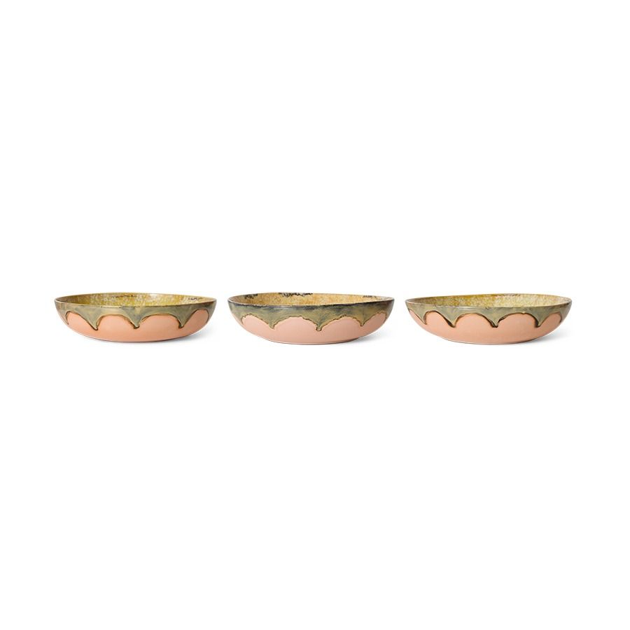 70s ceramics: salad bowl sunflower