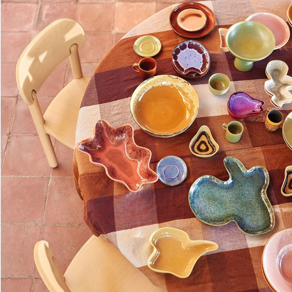 70s ceramics: salad bowl sunflower