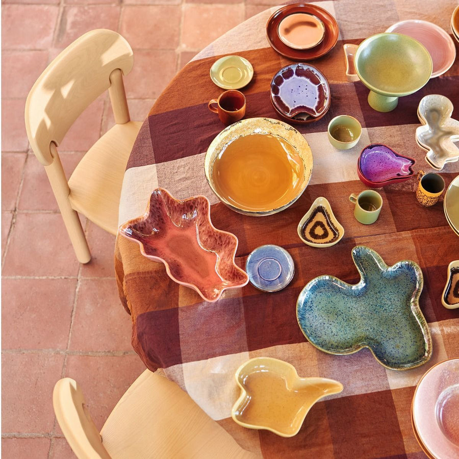 70s ceramics: salad bowl sunflower