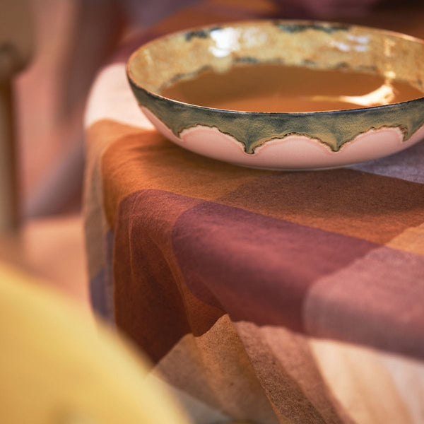 70s ceramics: salad bowl sunflower
