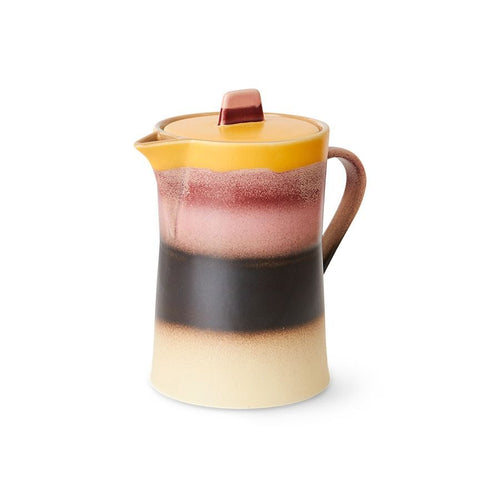70s ceramics: tea pot sunset