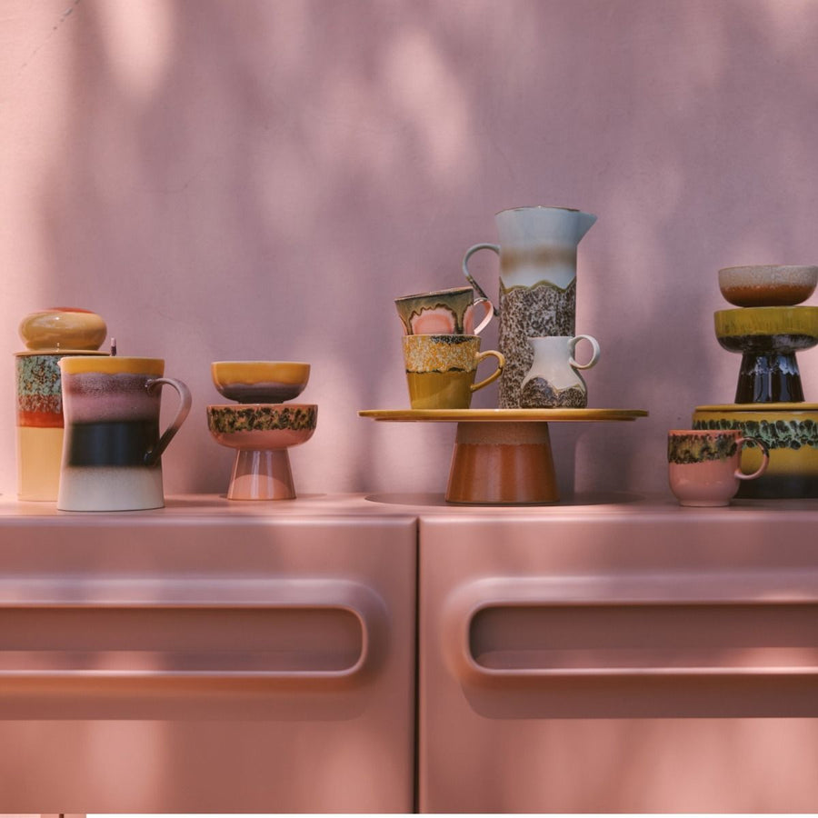 70s ceramics: tea pot sunset