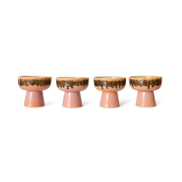 70s ceramics: tapas bowl on base L lush