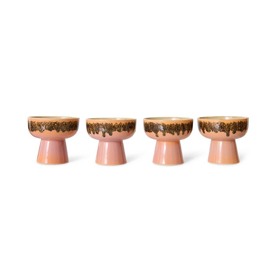 70s ceramics: tapas bowl on base L lush
