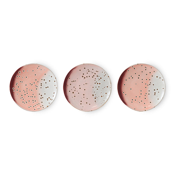Dessertbord 70s ceramics lychee (set van 2)