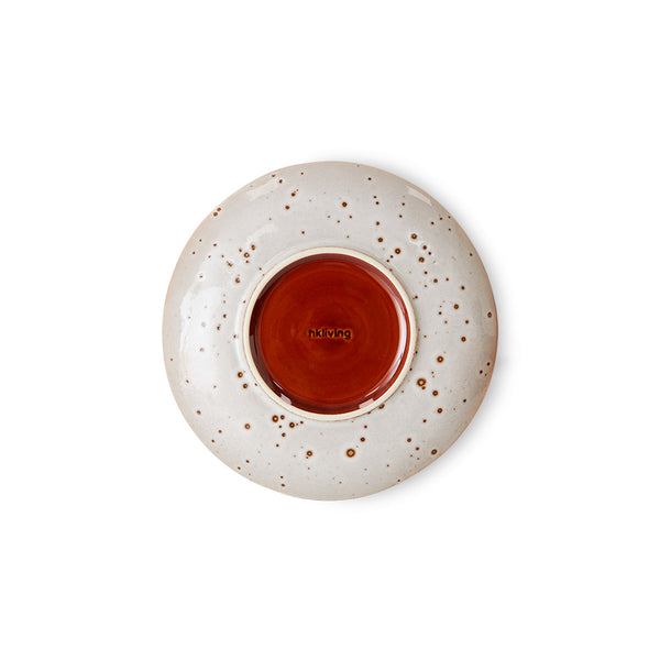 Dessertbord 70s ceramics lychee (set van 2)