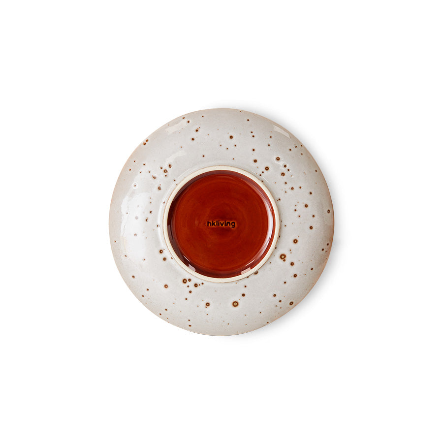 Dessertbord 70s ceramics lychee (set van 2)