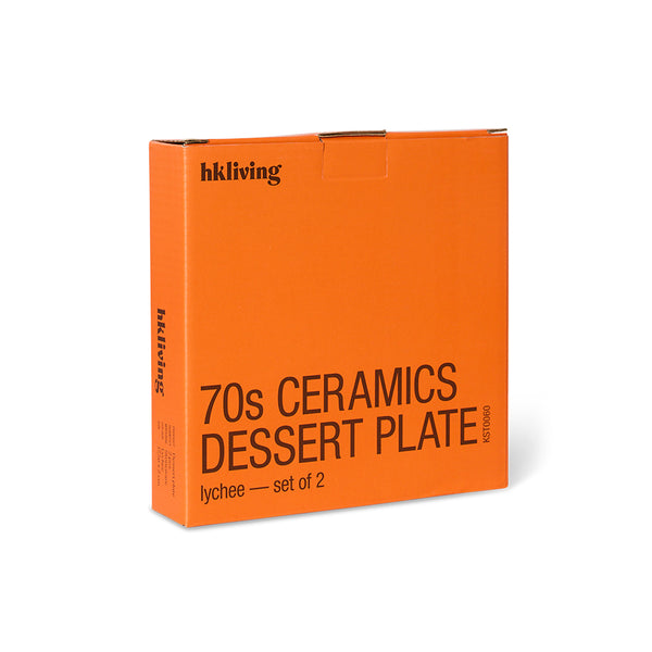 Dessertbord 70s ceramics lychee (set van 2)