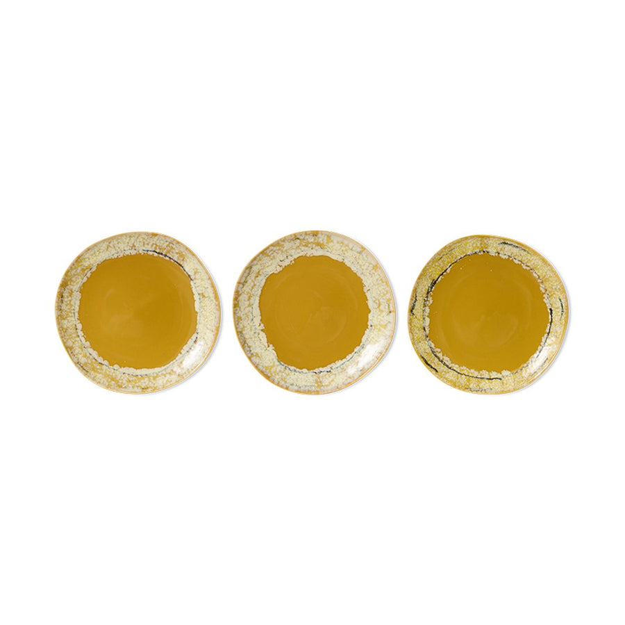 70s ceramics: side plates paradise (set of 2)