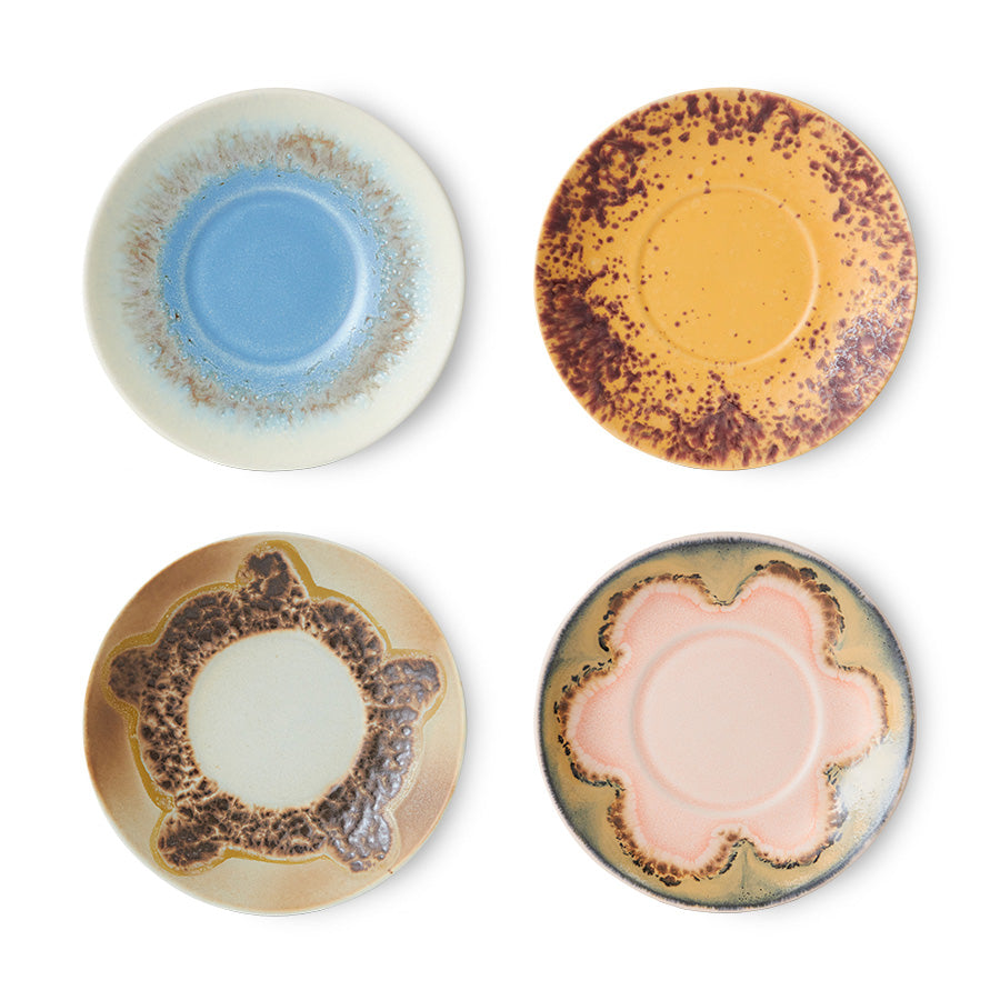 Schotel 70s ceramics ocean (set van 4)