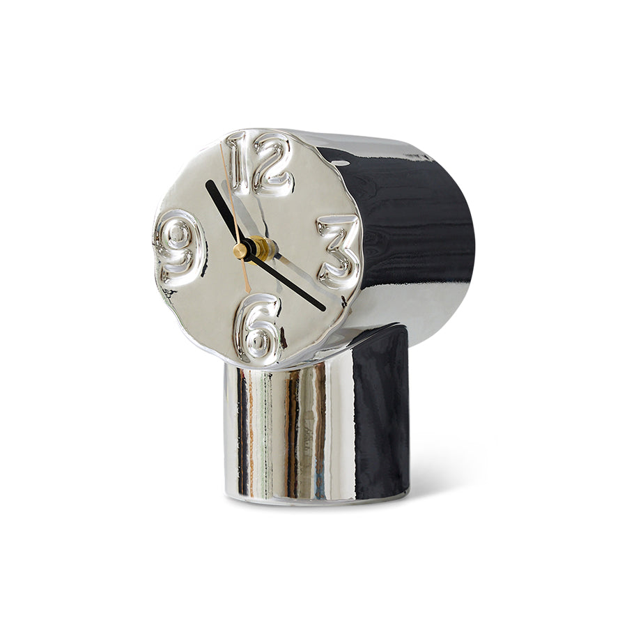 Klok Retro chroom
