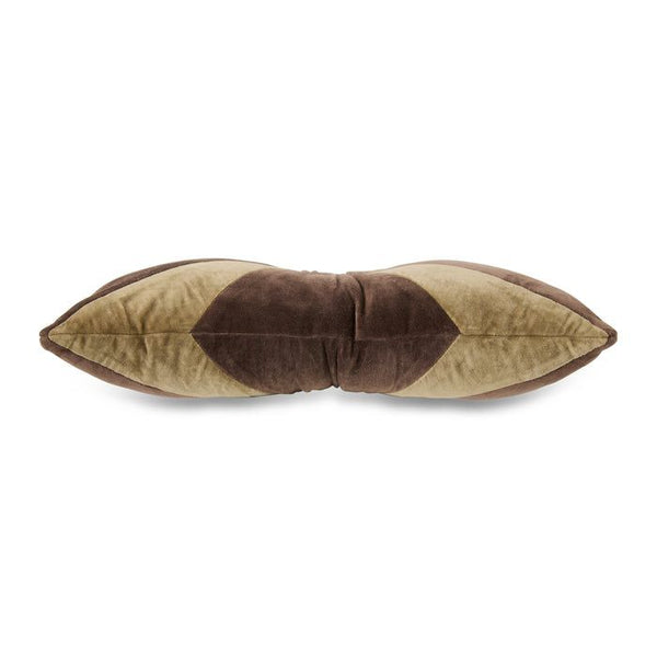 Velvet brown cushion (50x30cm)