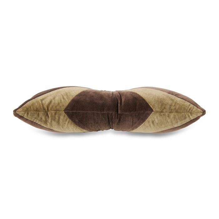 Velvet brown cushion (50x30cm)