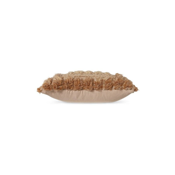 Natural furry cushion (40x25cm)