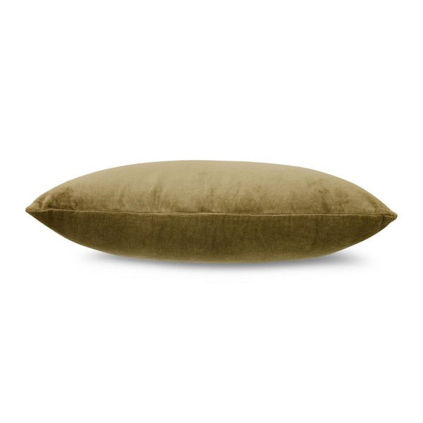 Velvet cushion army green (60x40cm)
