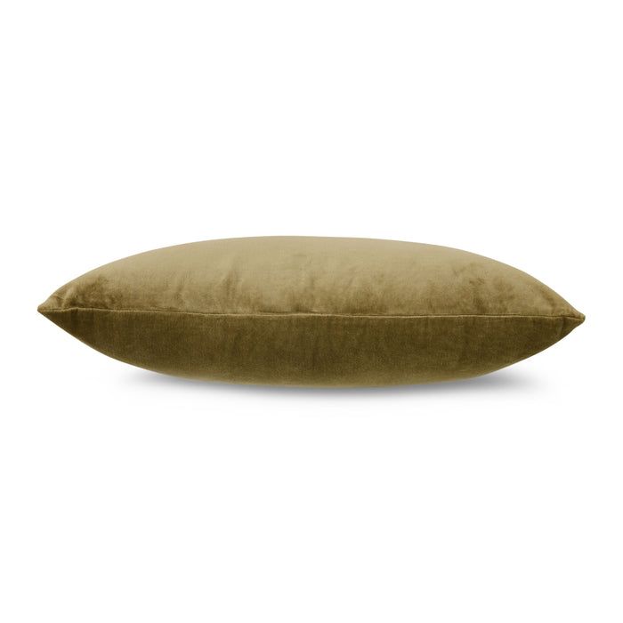Velvet cushion army green (60x40cm)
