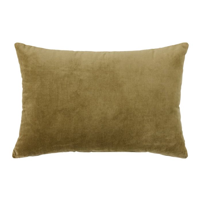 Velvet cushion army green (60x40cm)