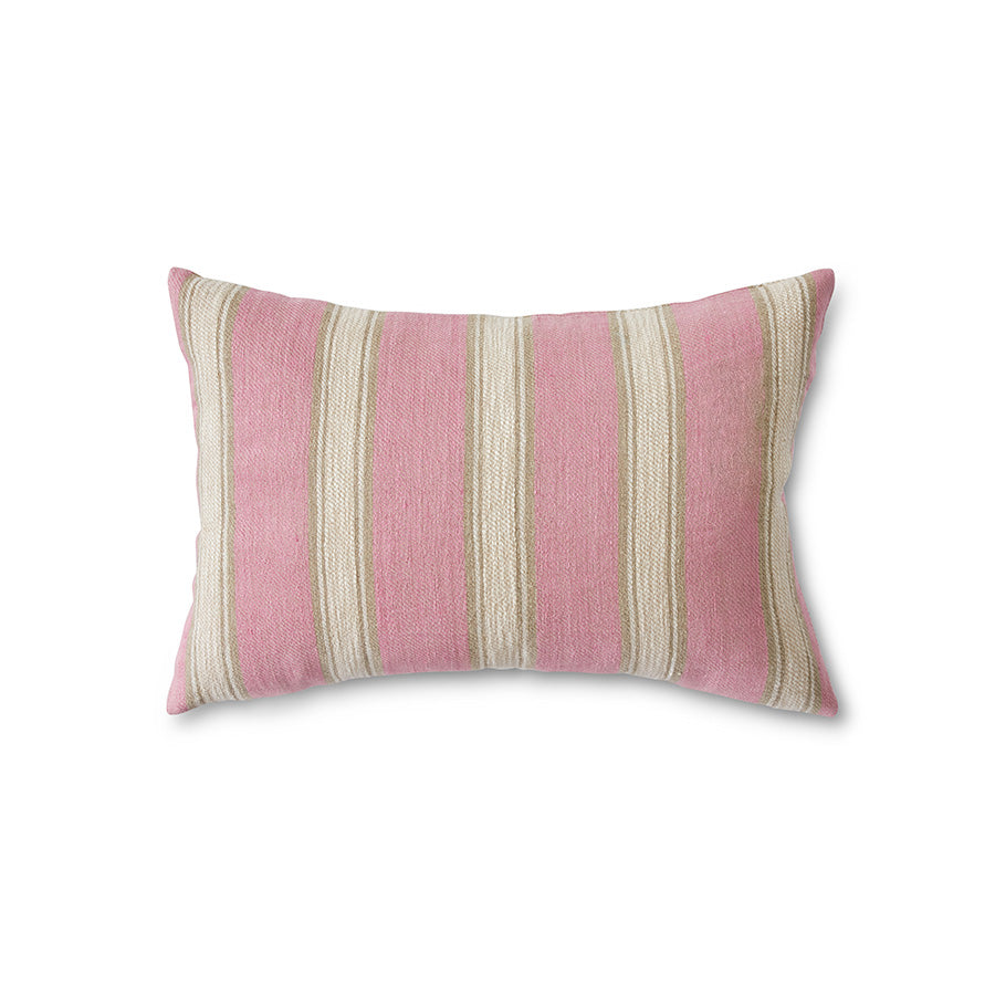Kussen gestreept blush