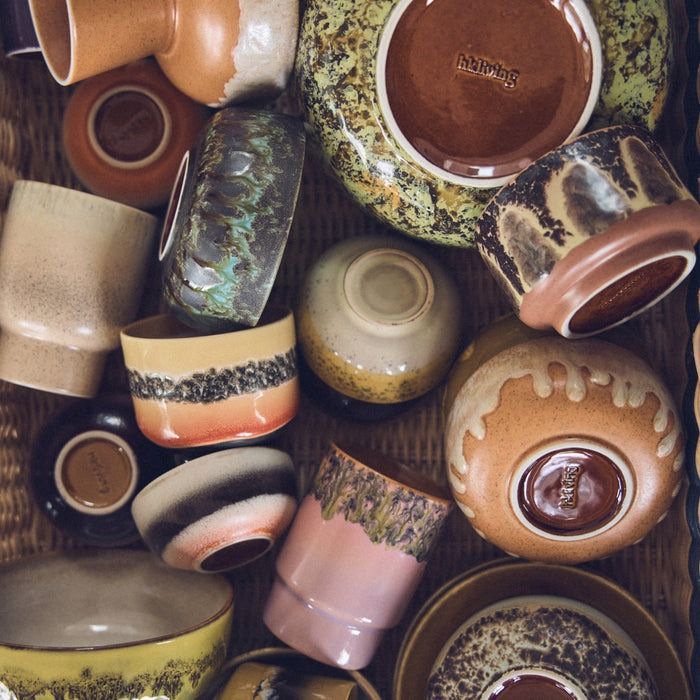 70s ceramics: small scented candle Miami