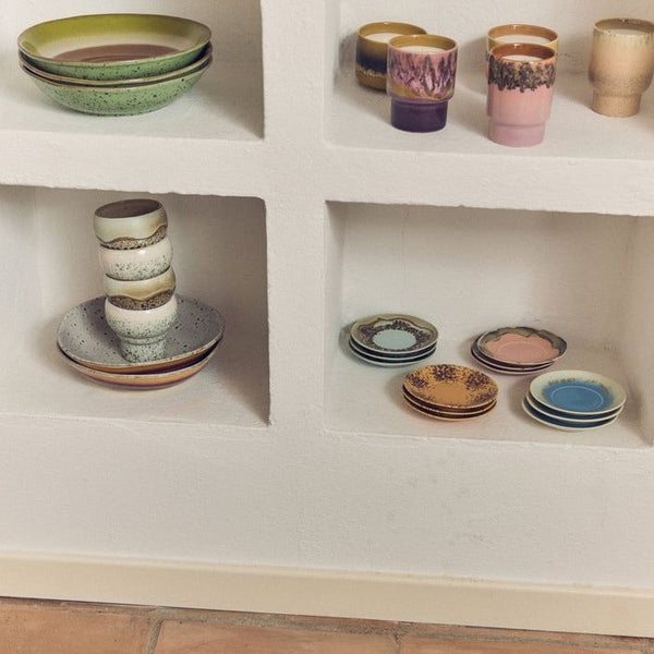 70s ceramics: small scented candle Miami