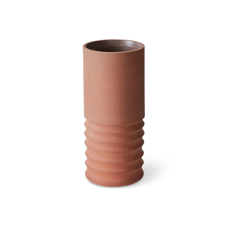 Vaas Tube terracotta
