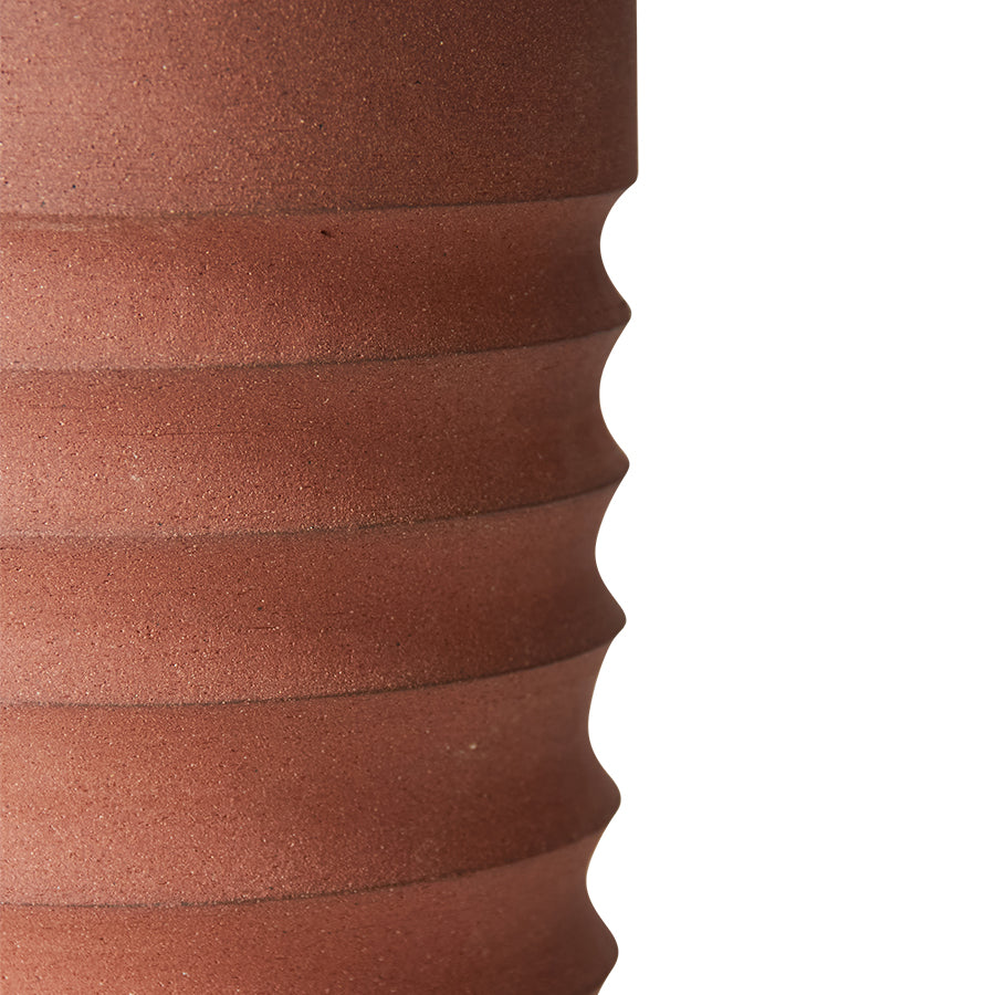 Vaas Tube terracotta