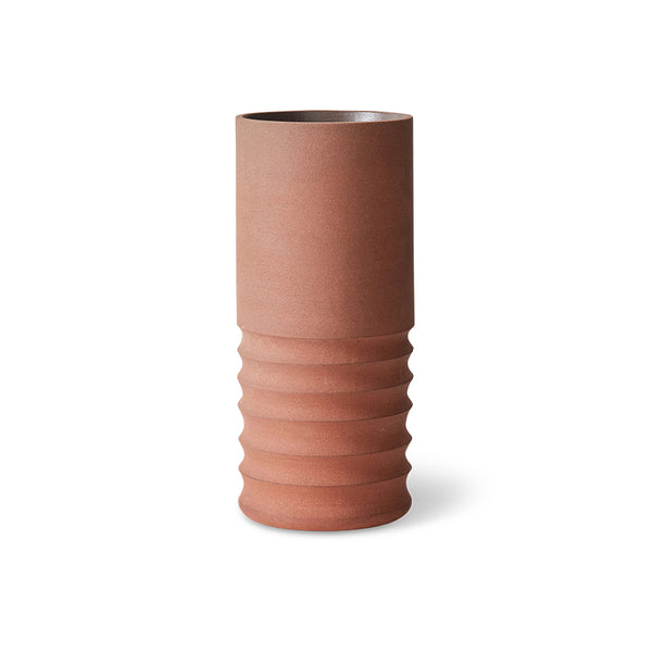 Vaas Tube terracotta