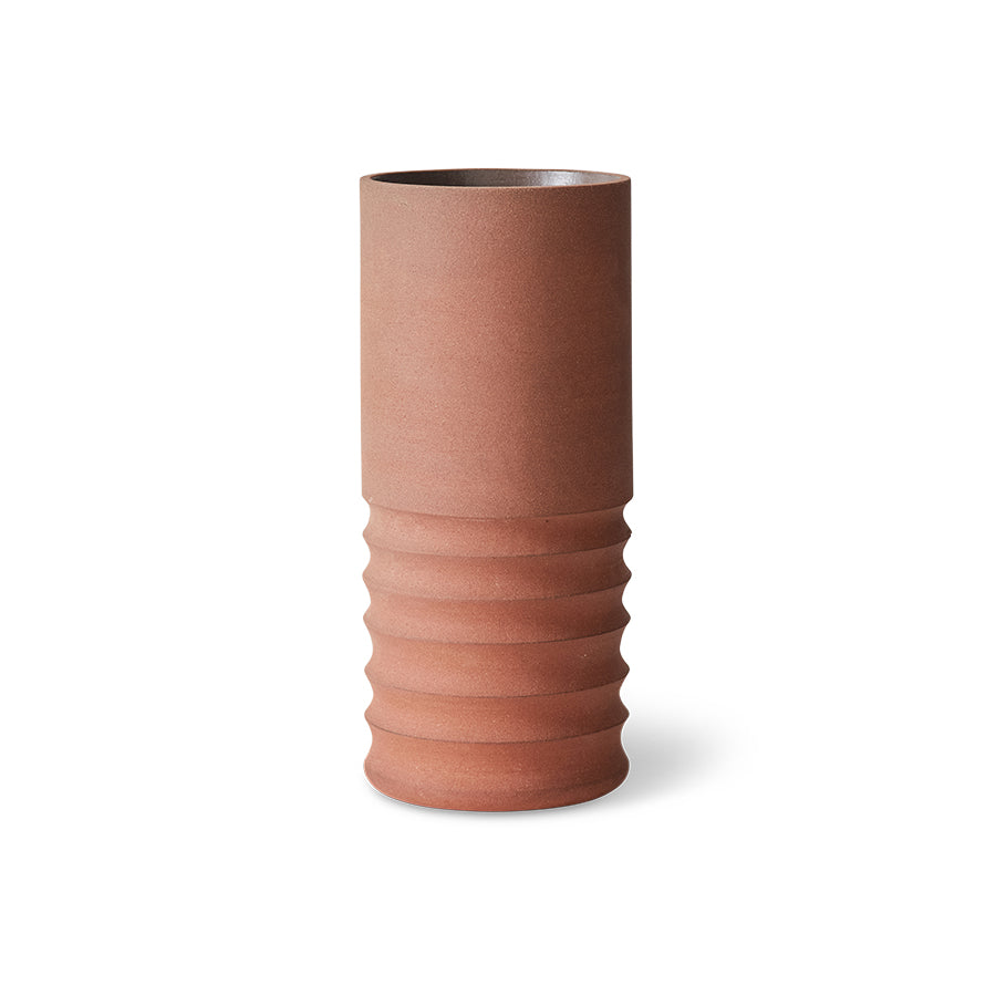 Vaas Tube terracotta
