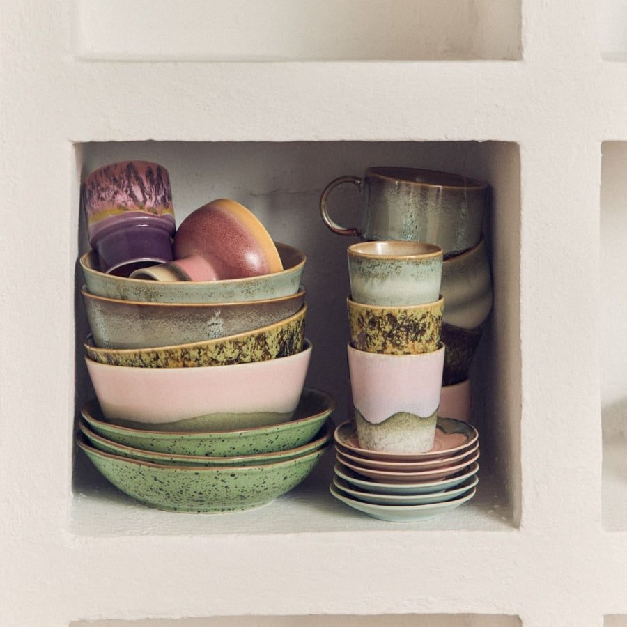 70s ceramics: coffee mug, bramble