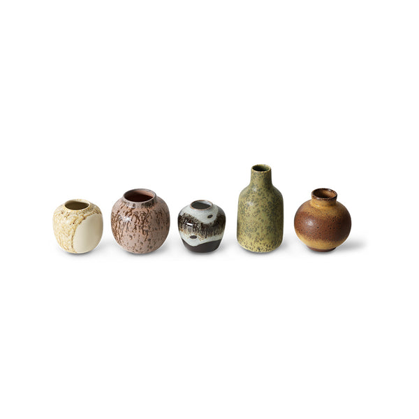 Vasenset S 70s ceramics (setr van 5)