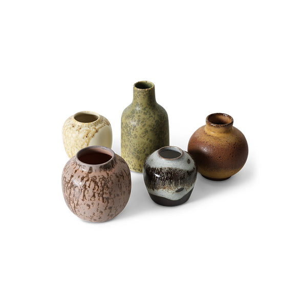 Vasenset S 70s ceramics (setr van 5)