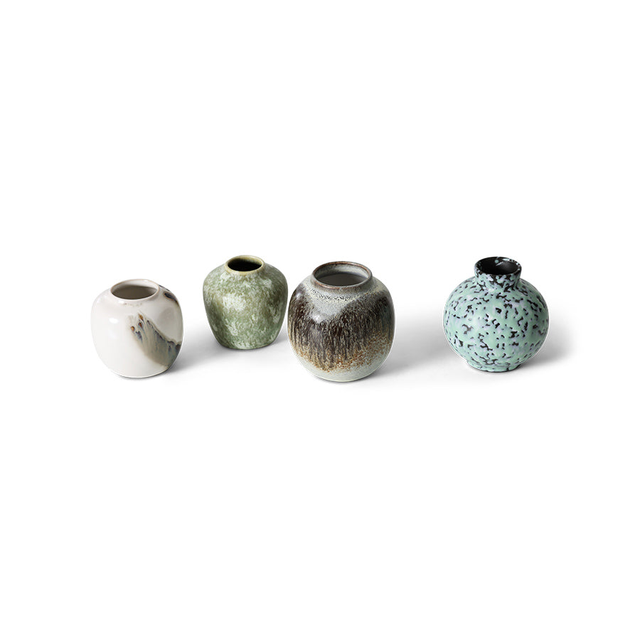 Vasenset S 70s ceramics (set van 4)