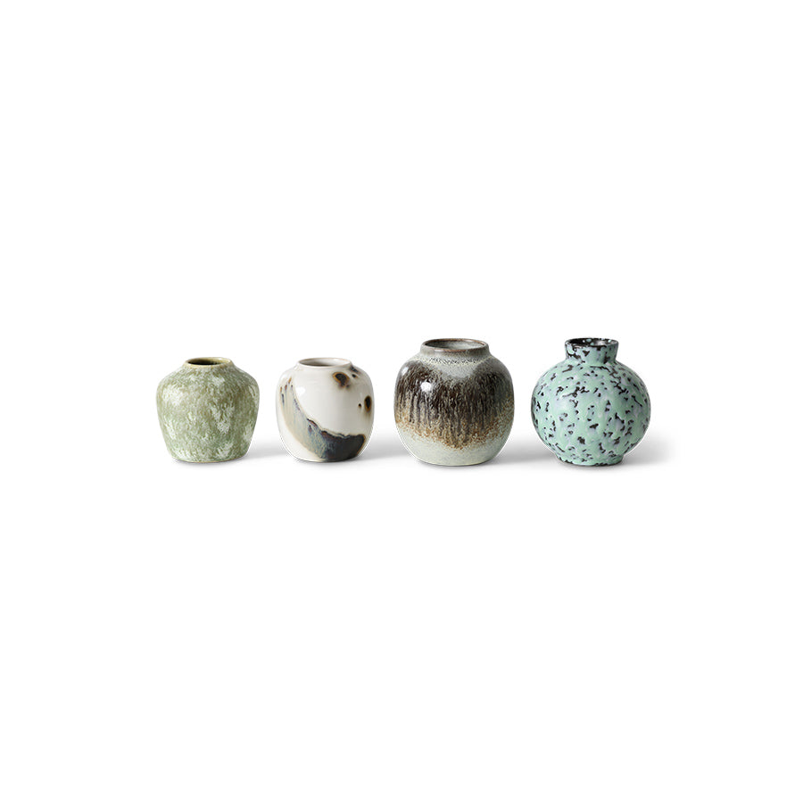 Vasenset S 70s ceramics (set van 4)