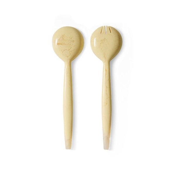 Salad cutlery, vanilla (set of 2)