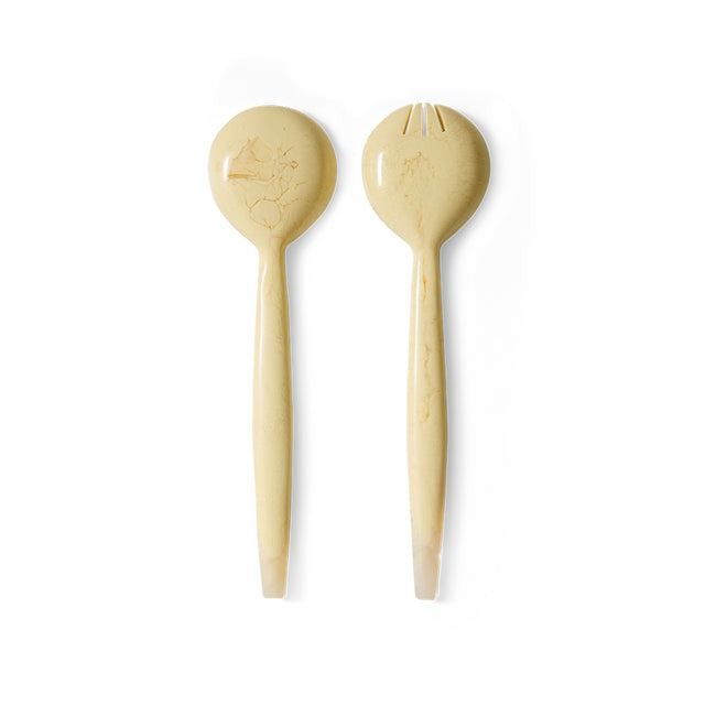 Salad cutlery, vanilla (set of 2)
