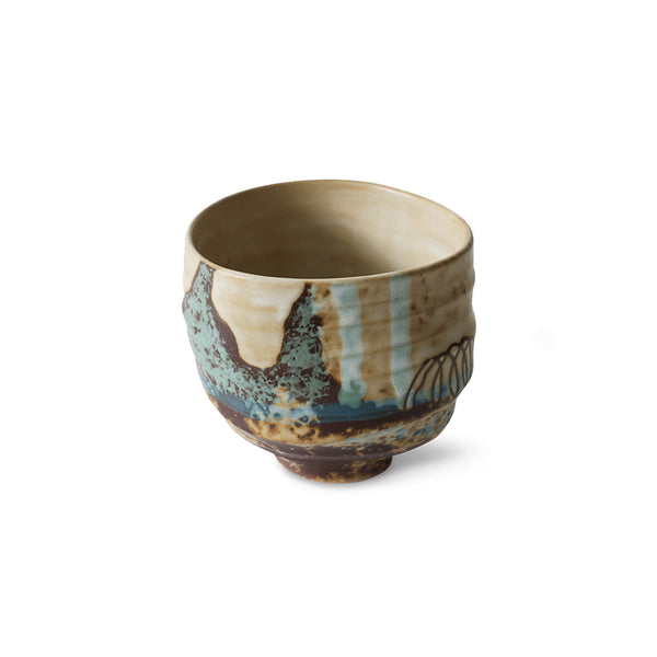 Koffiekop Artist ceramics scratched