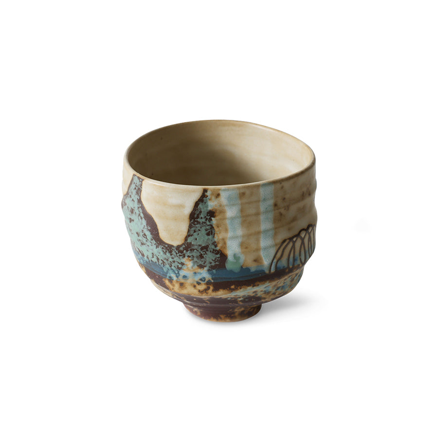 Koffiekop Artist ceramics scratched
