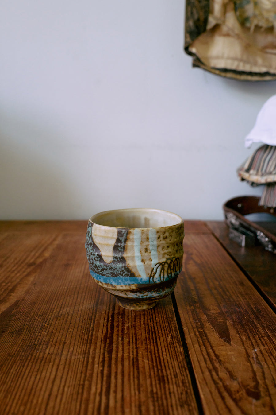 Koffiekop Artist ceramics scratched