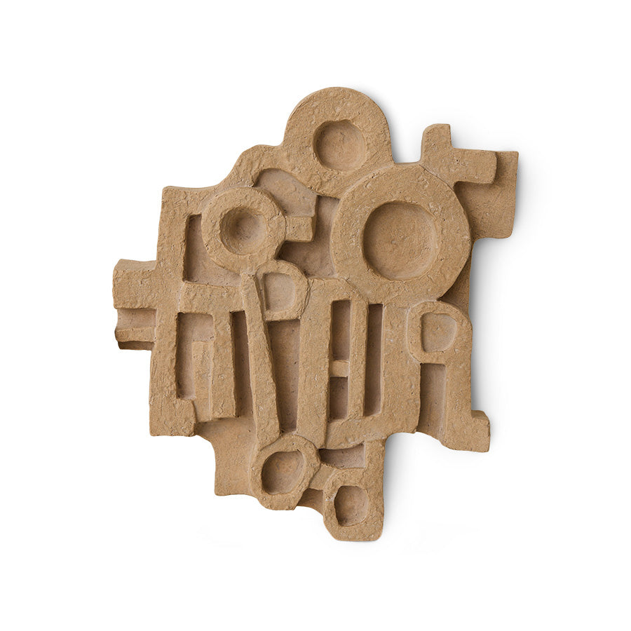 Wandsculptuur Brutalist L