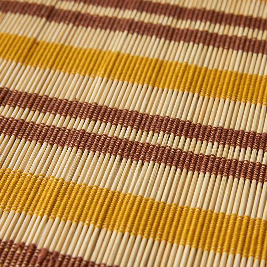 Placemat bamboe amber