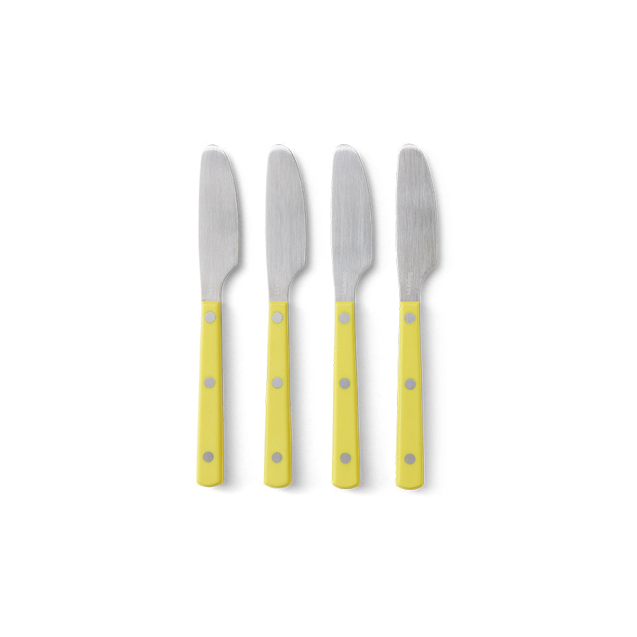 Botermes 70s bestek lemon (set van 4)