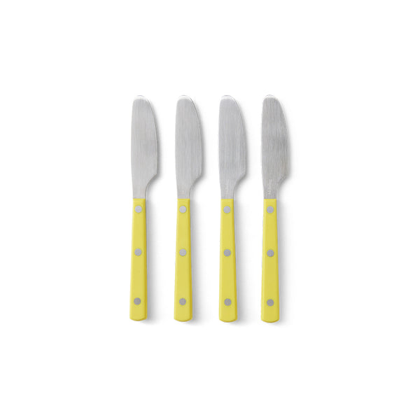 Botermes 70s bestek lemon (set van 4)