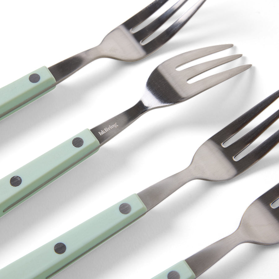 Dessertvork 70s bestek mint (set van 4)
