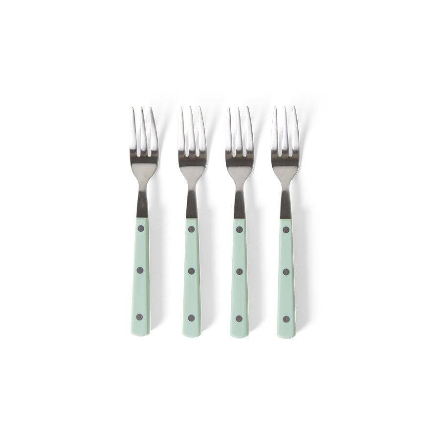 Dessertvork 70s bestek mint (set van 4)
