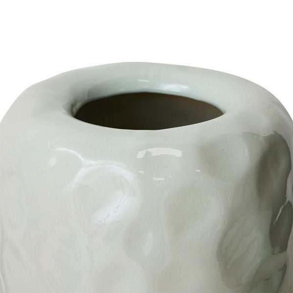 Earthenware floor vase, mint