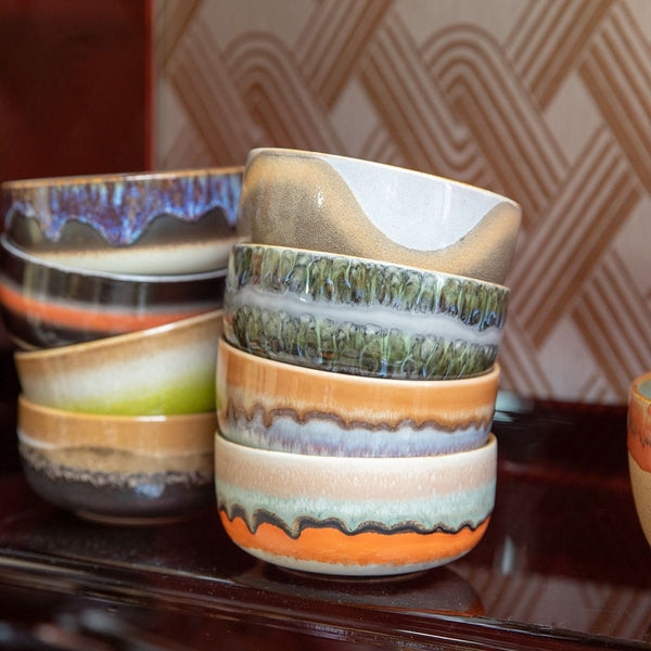70s ceramics: dessert bowl, burst