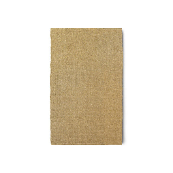 Vloerkleed jute mosterd