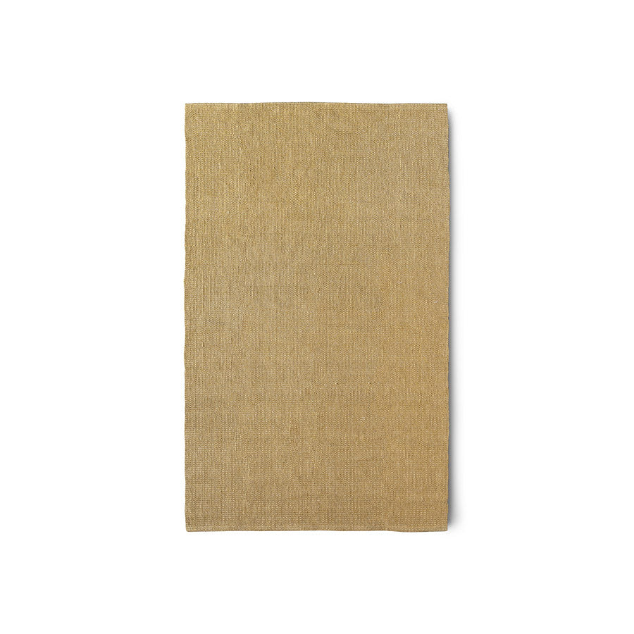 Vloerkleed jute mosterd