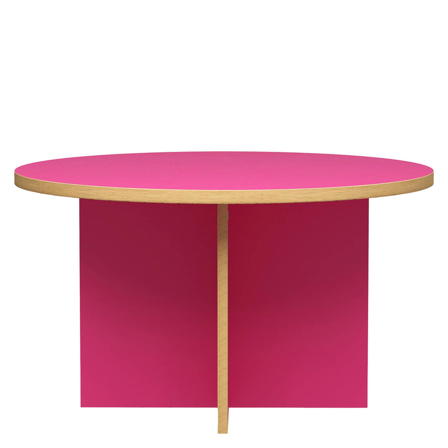 Eettafel Round raspberry