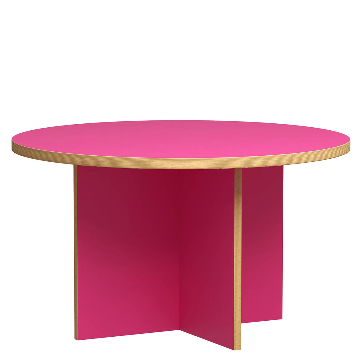 Eettafel Round raspberry